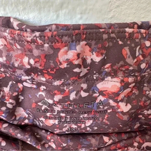 Athleta Rainer High Rise Tight Leggings Sandstone Brown purple 1X XL plus size - Picture 7 of 15